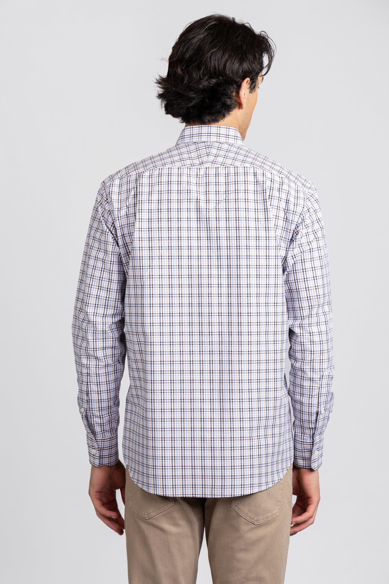 Multi-Color Checkered Poplin Shirt