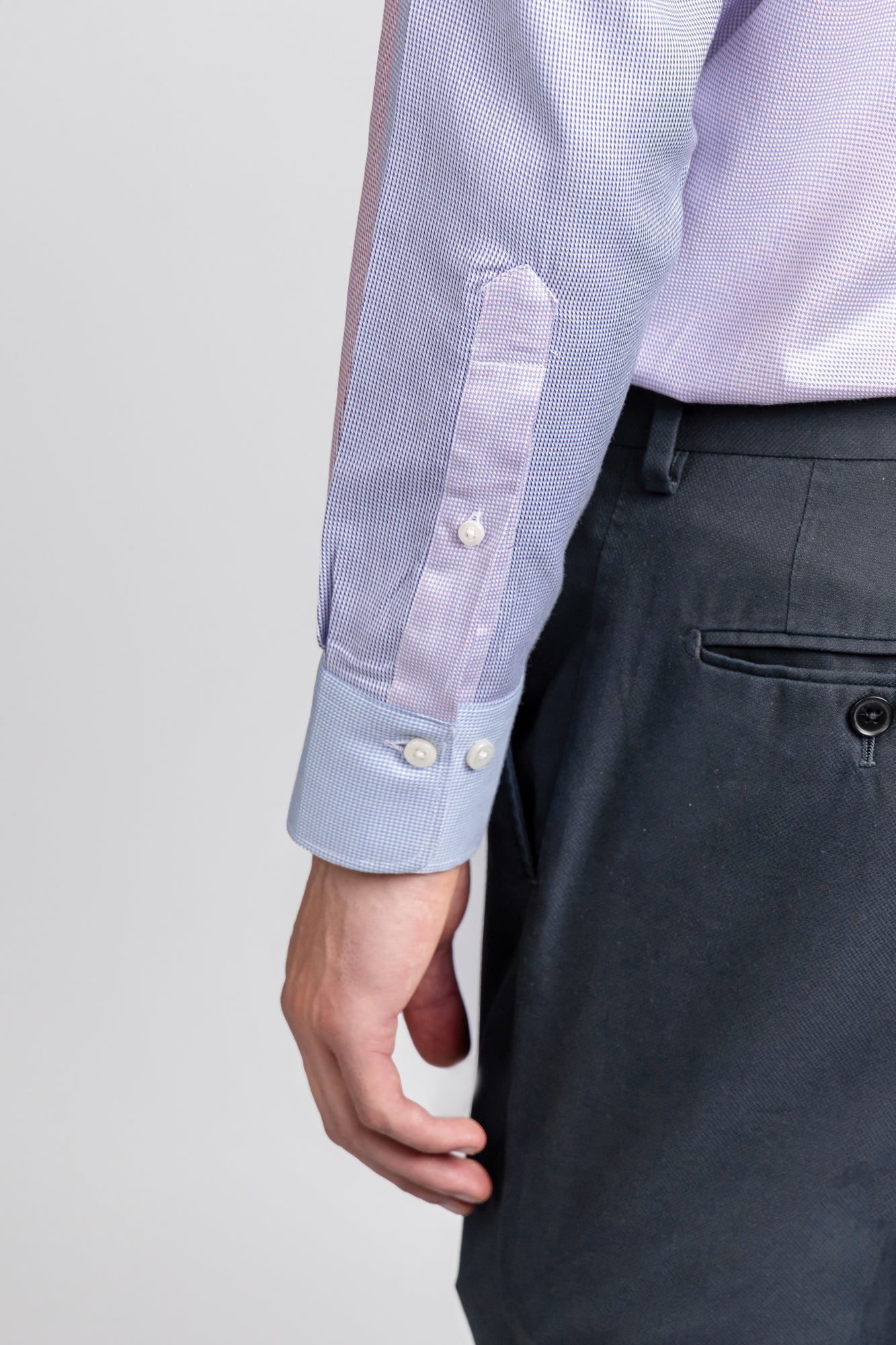 Multi-Color Striped Dobby Shirt