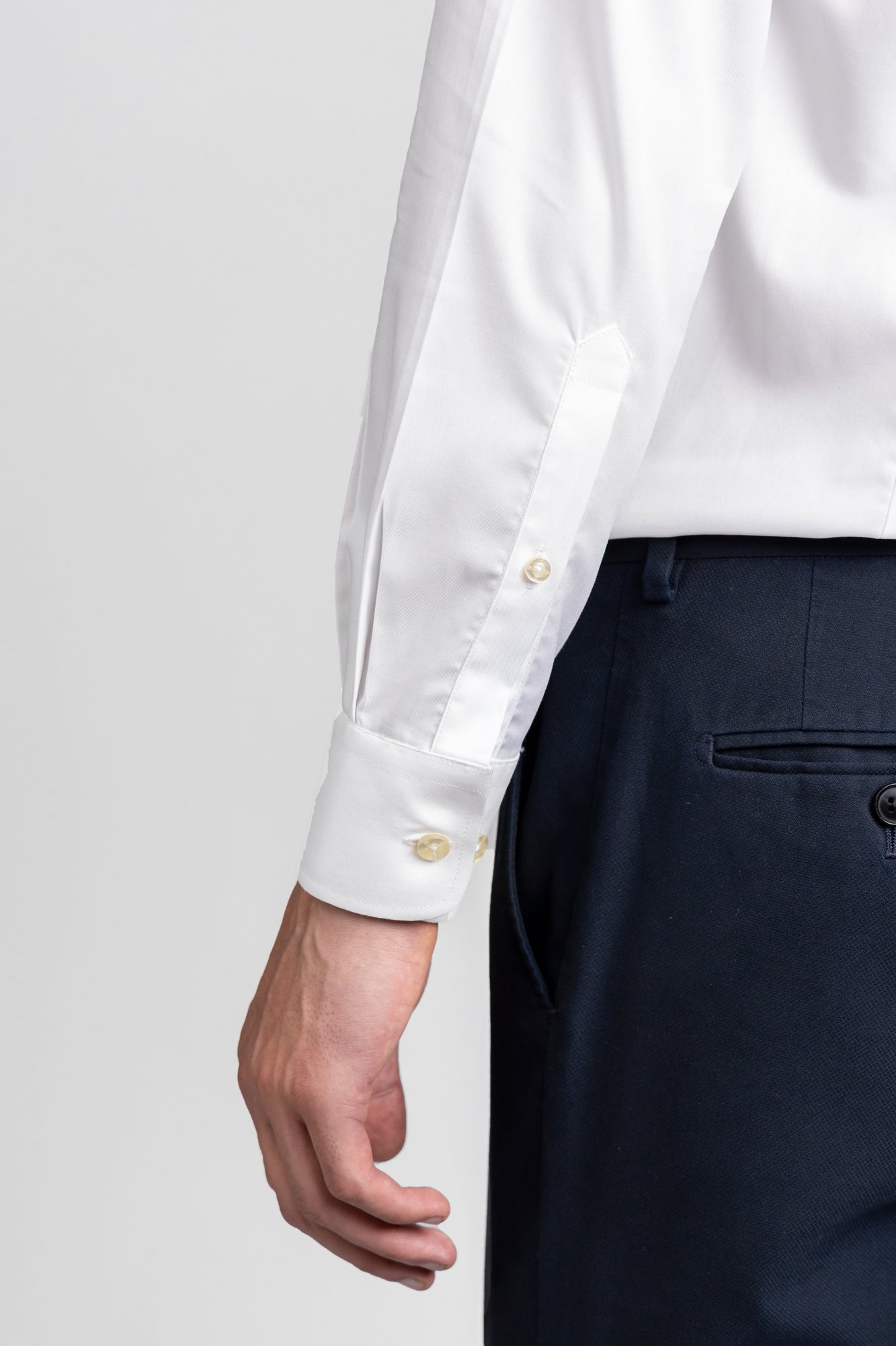 White Twill Non-Iron Shirt - Slim Fit