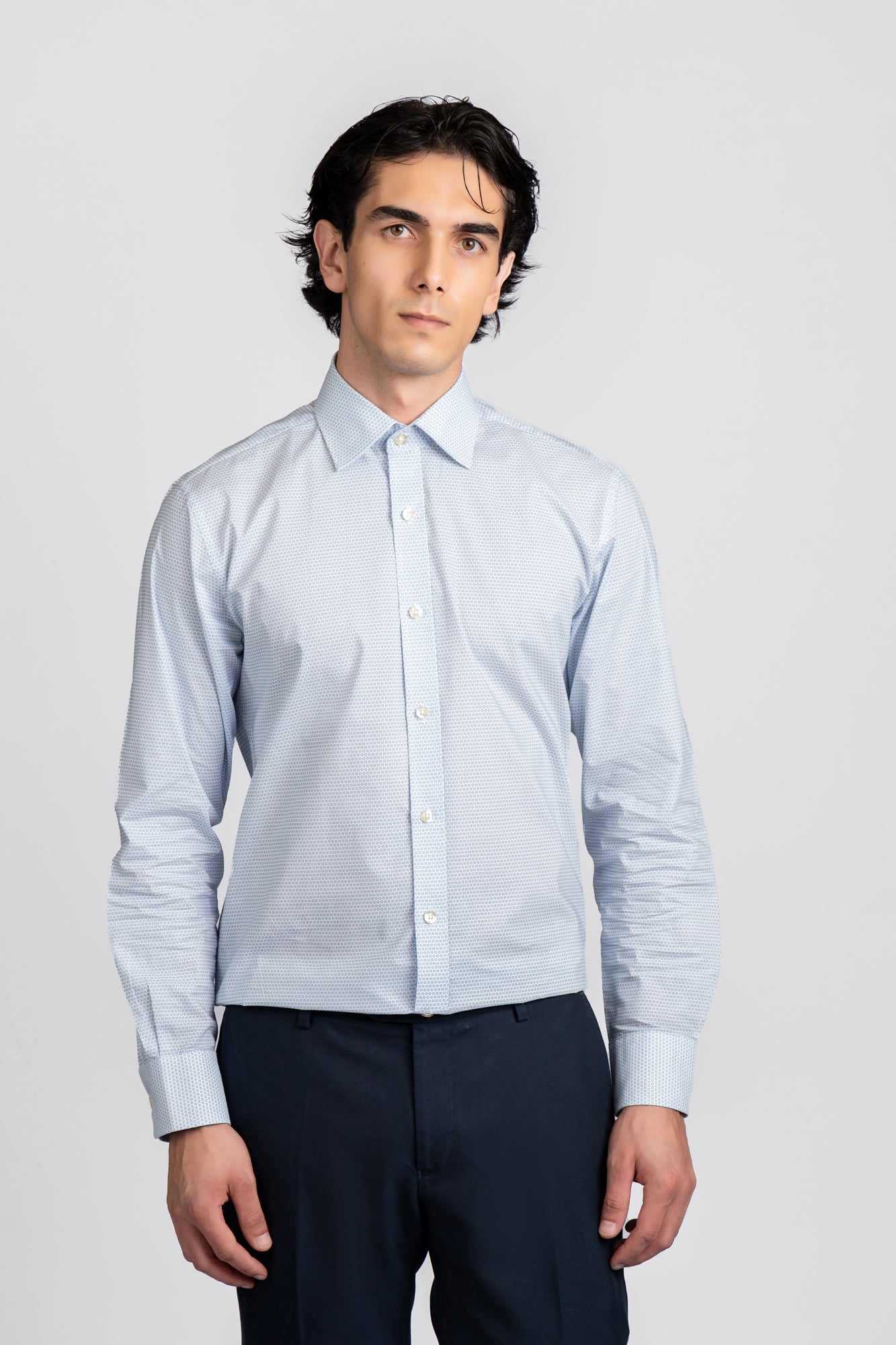 Printed Poplin Stretch Shirt