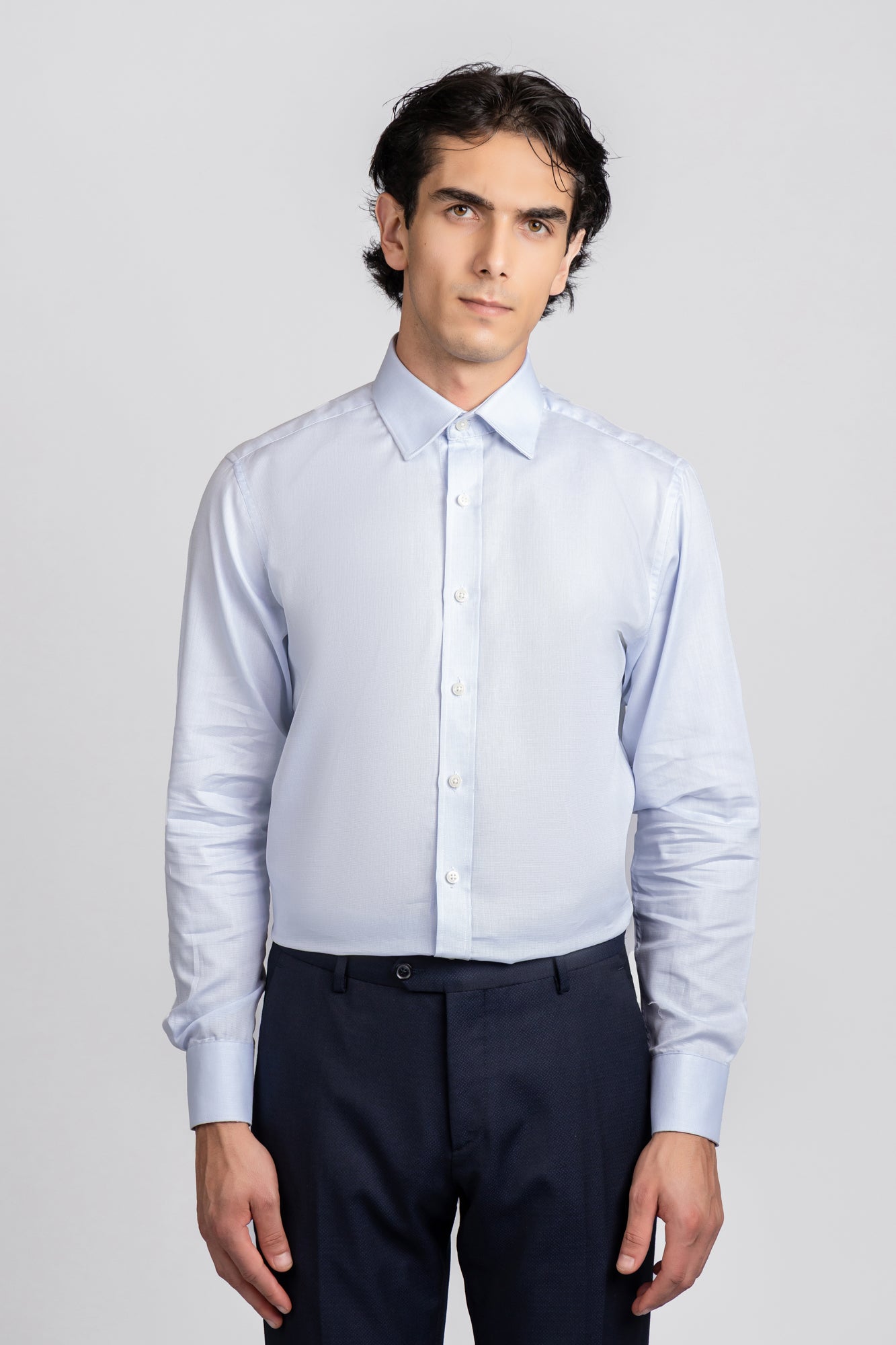 Light Blue Filafil Shirt - Regular Fit