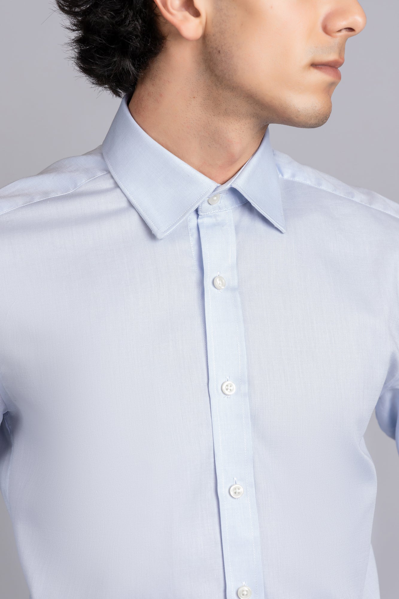 Light Blue Filafil Shirt - Regular Fit