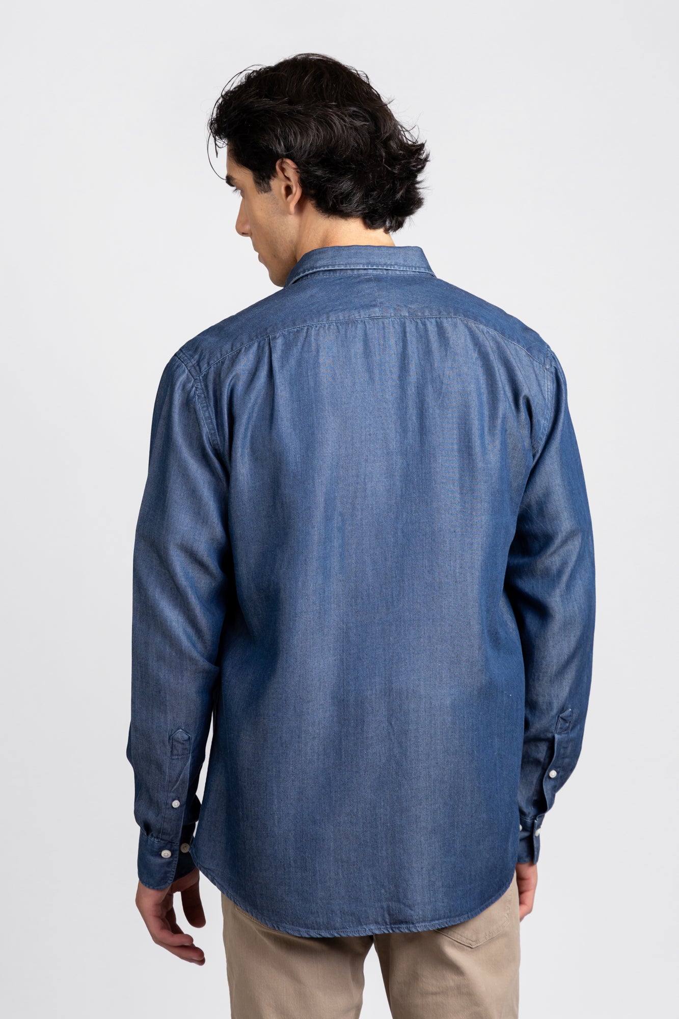 Medium Blue Denim Tencel Shirt