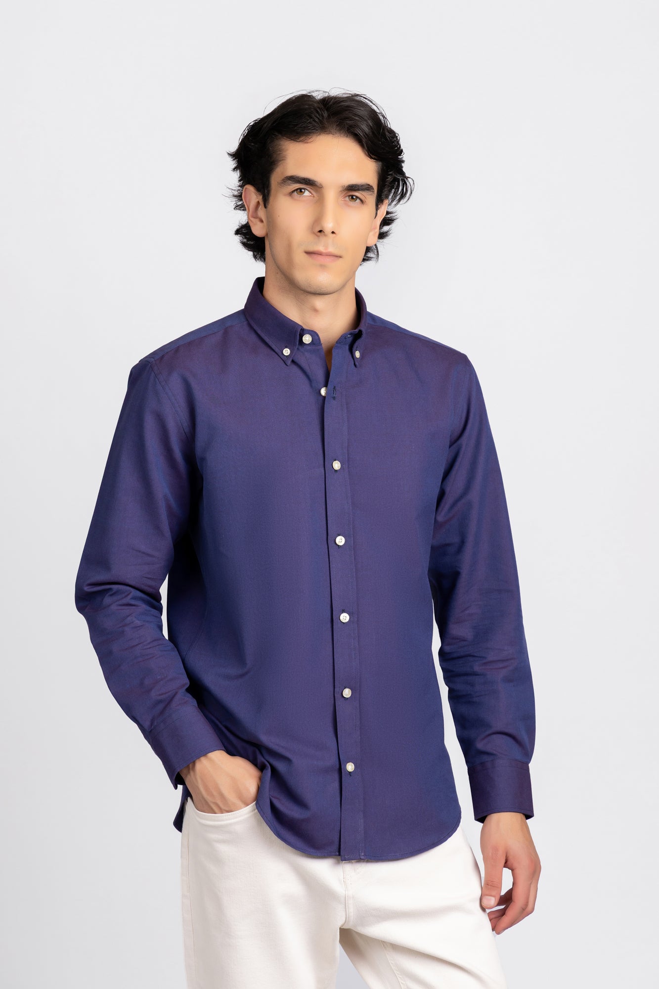 Navy Oxford Shirt