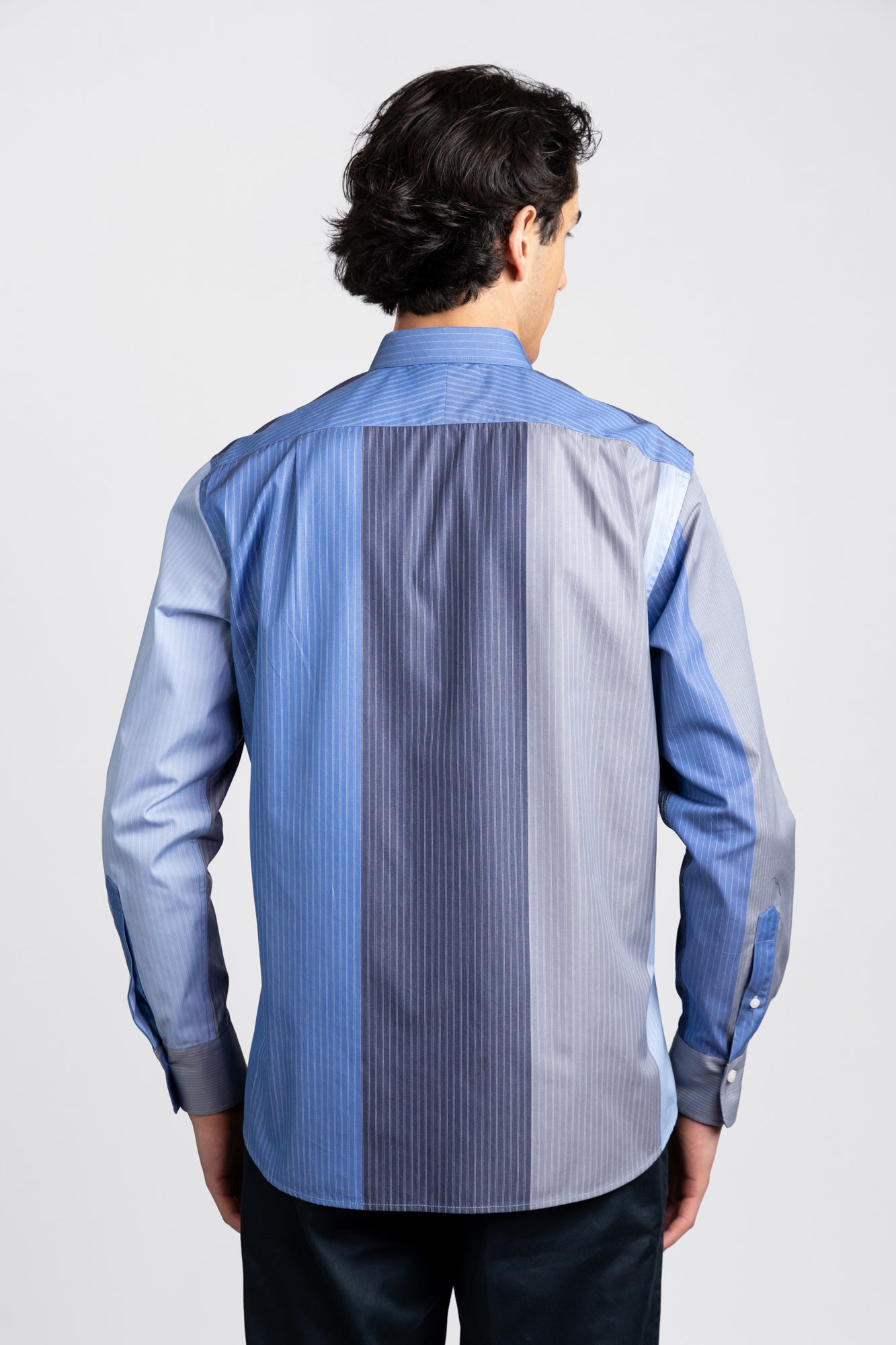 Multi-Color Striped Poplin Shirt