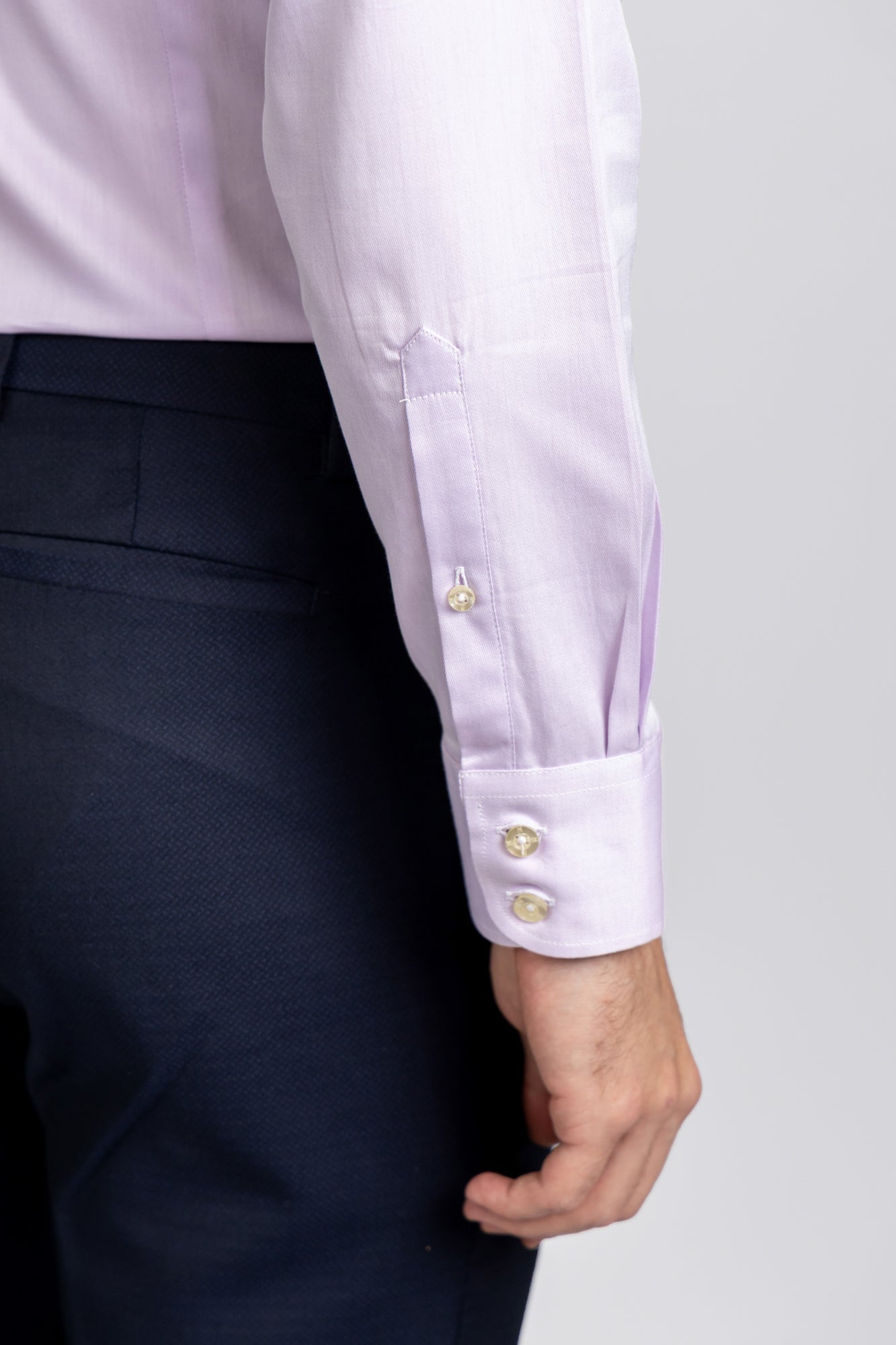 Light Purple Twill Shirt - Slim Fit