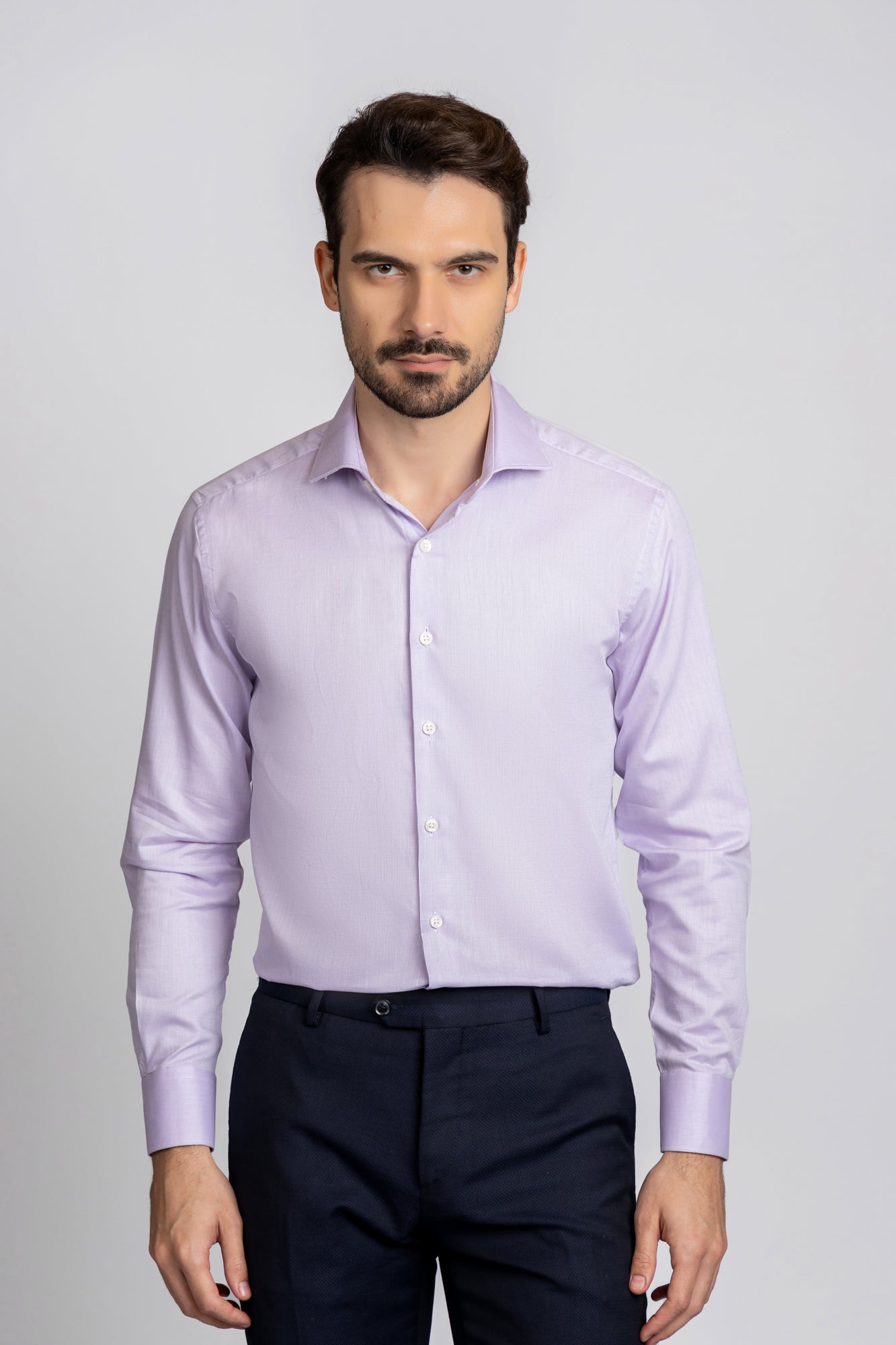 Purple Filafil Shirt - Regular Fit