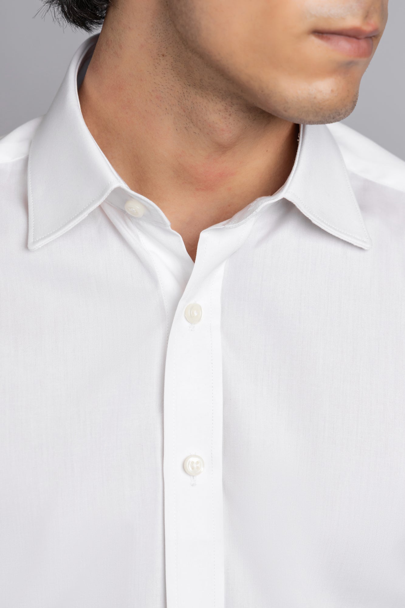 White Poplin Shirt - Regular Fit