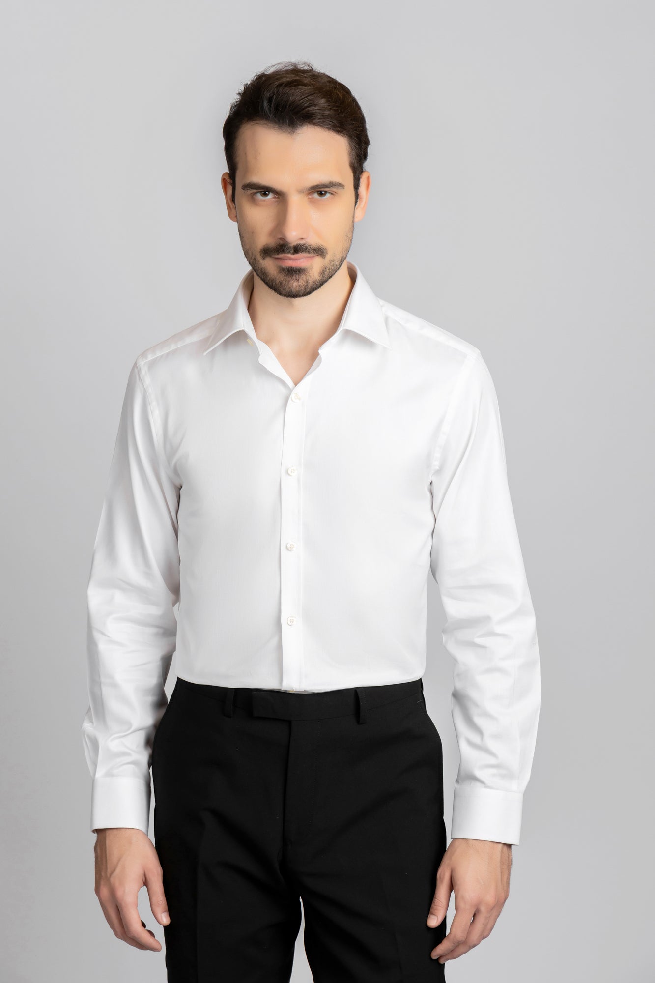 White Twill Shirt - Slim Fit