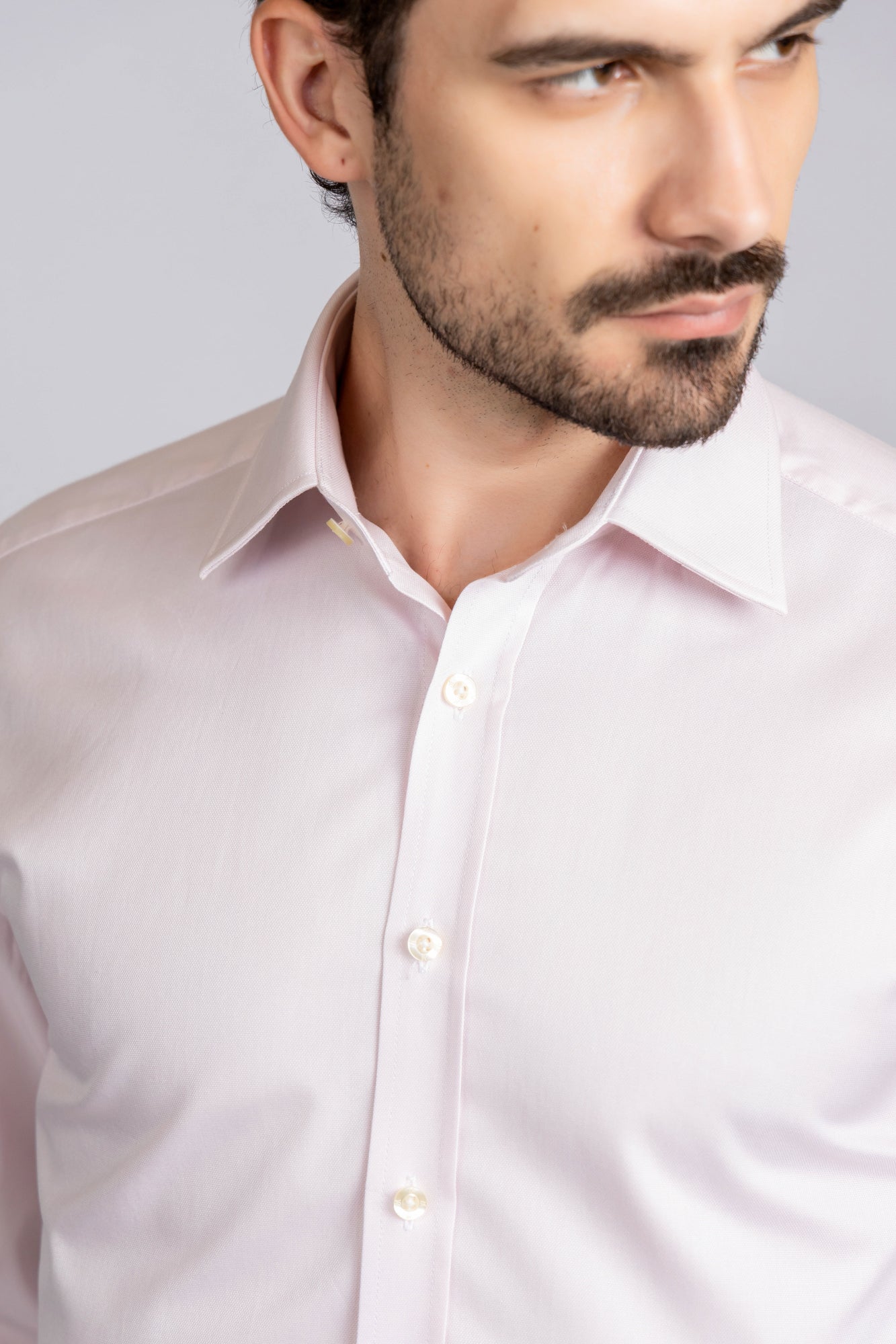 Light Pink Dobby Shirt - Regular Fit