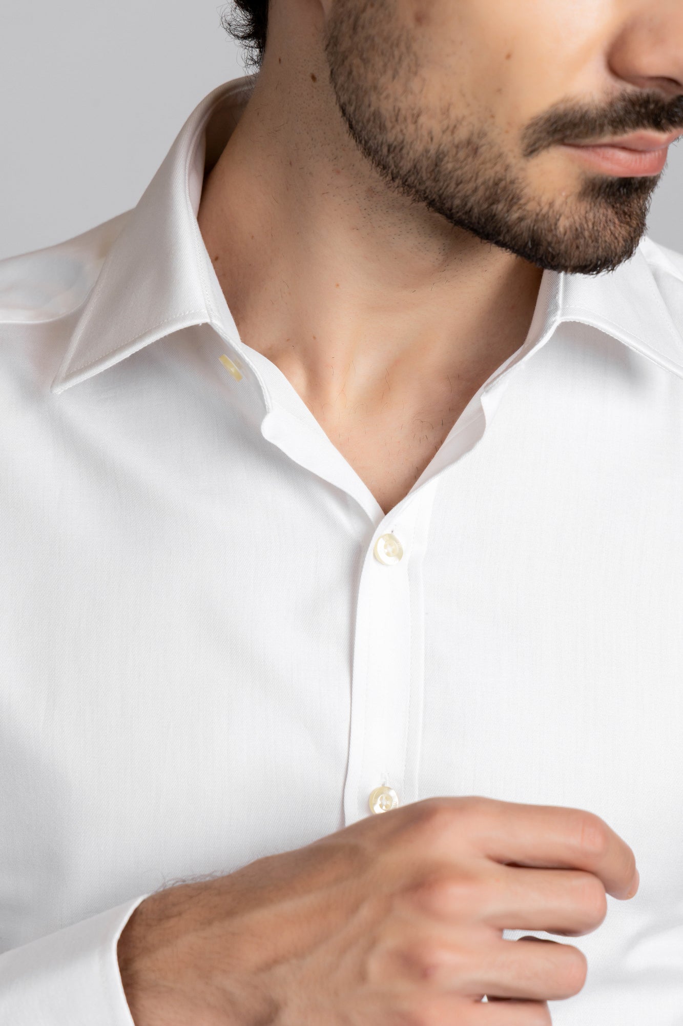 White Twill Shirt - Slim Fit