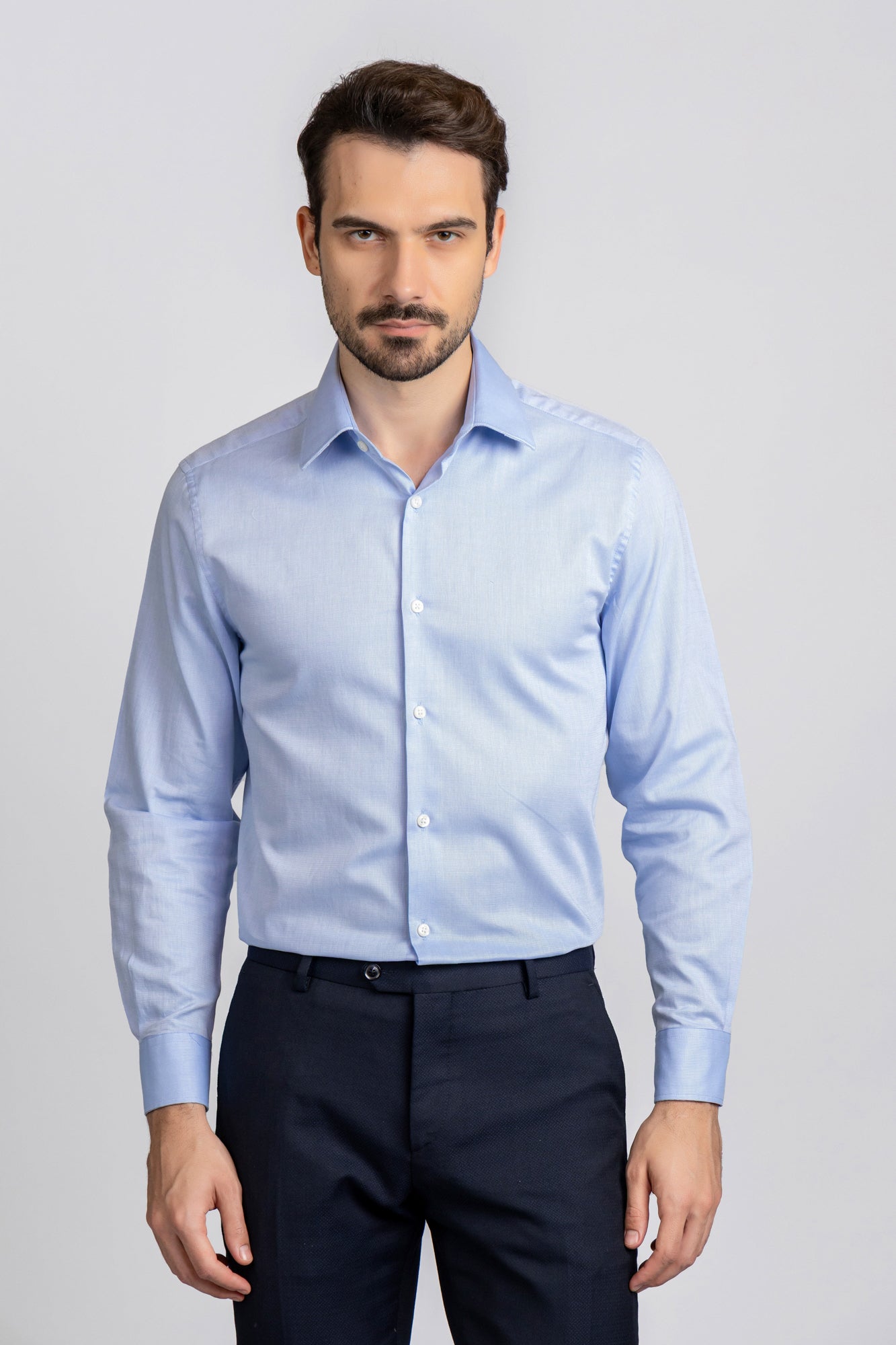 Blue Filafil Shirt - Slim Fit