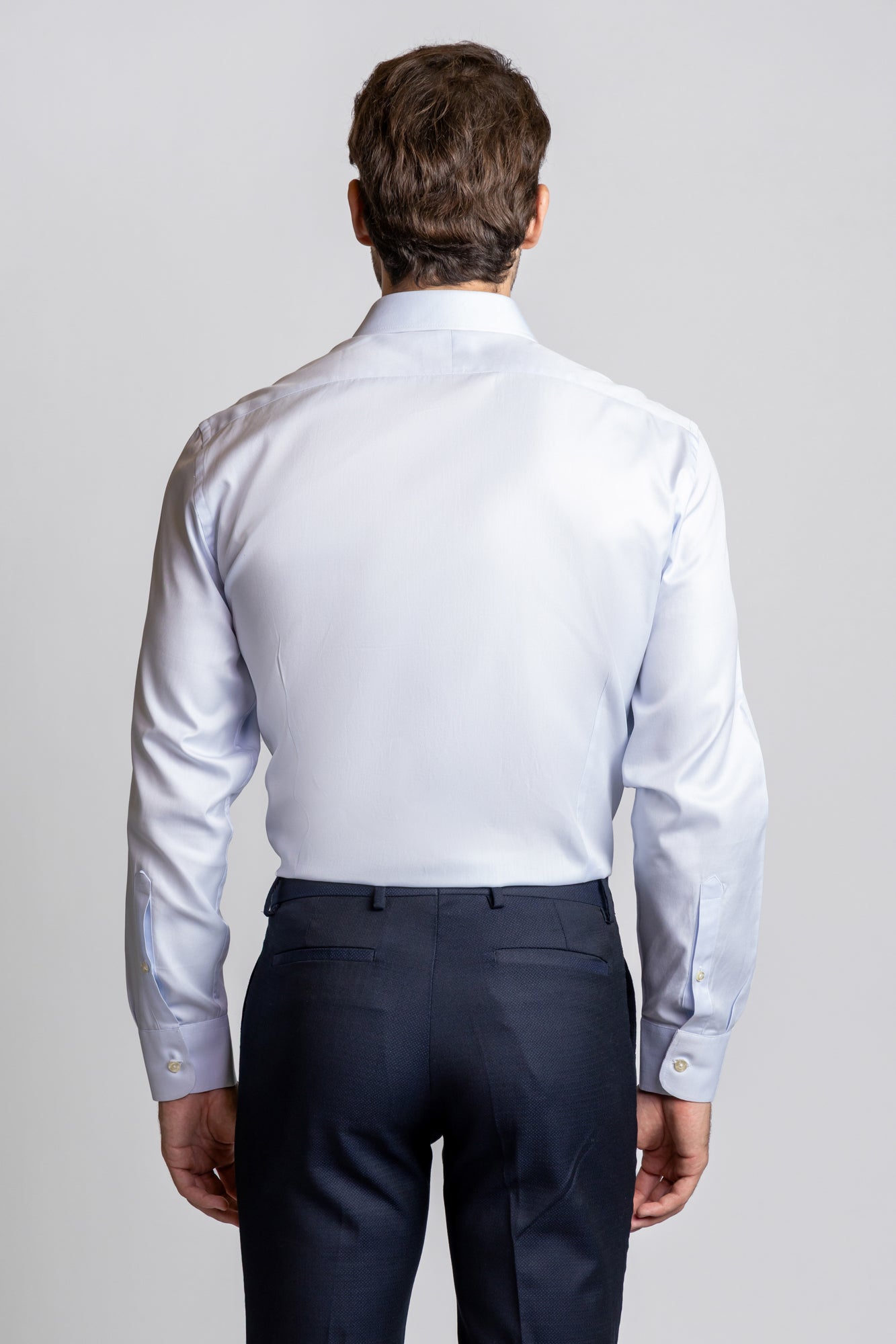 Light Blue Twill Shirt - Slim Fit