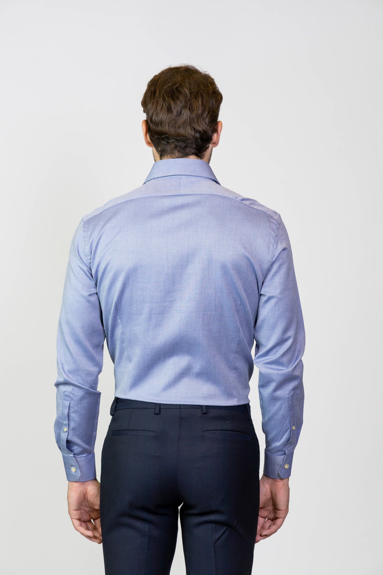 Blue Dobby Shirt - Slim Fit
