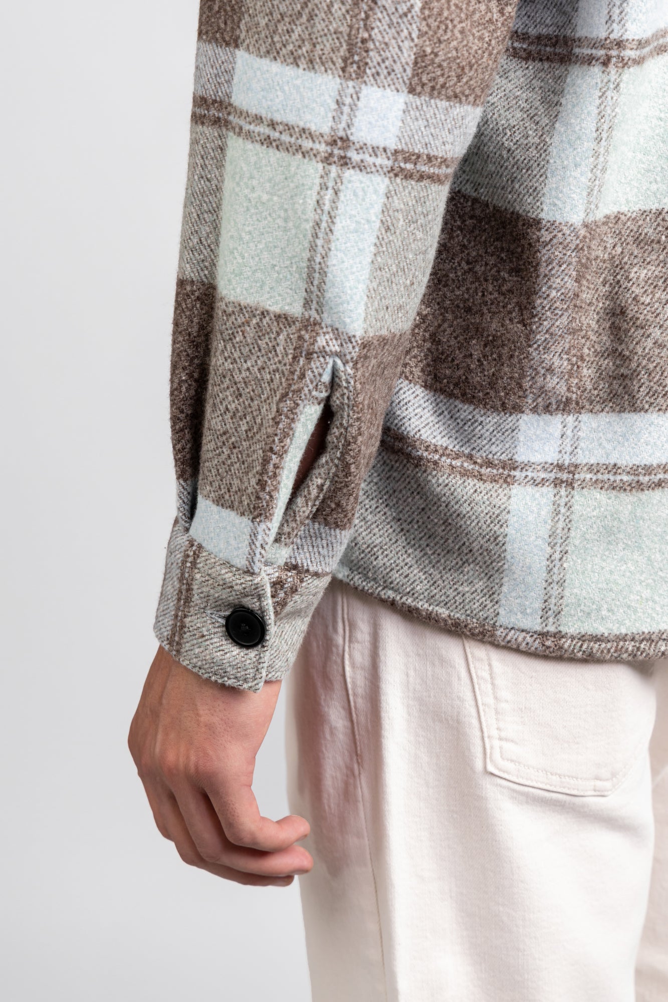 Brushed Checkered Overshirt