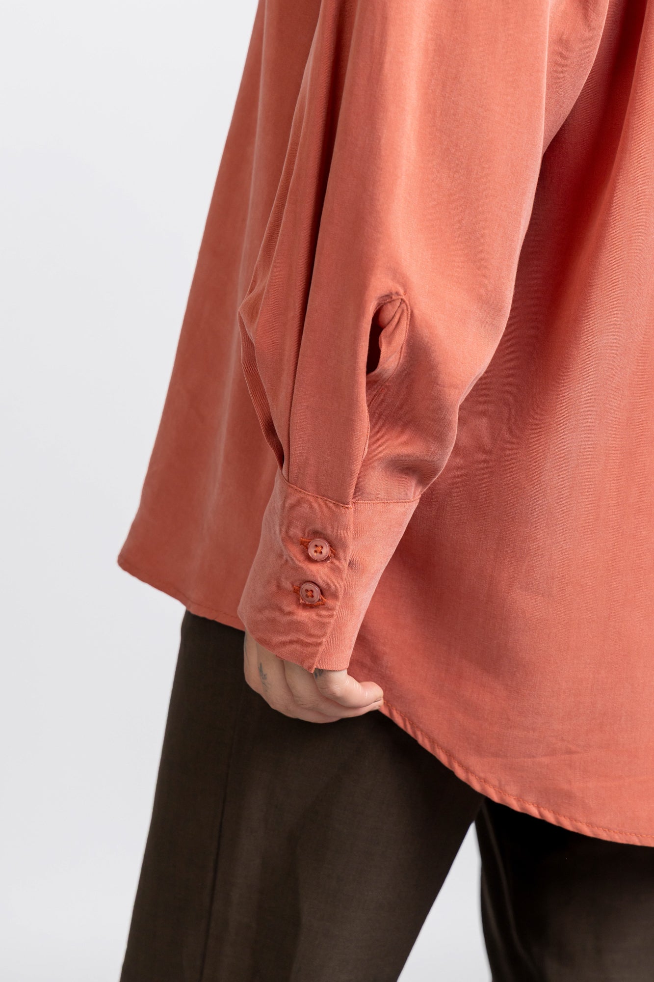 Tencel Shirt with Flap Pockets