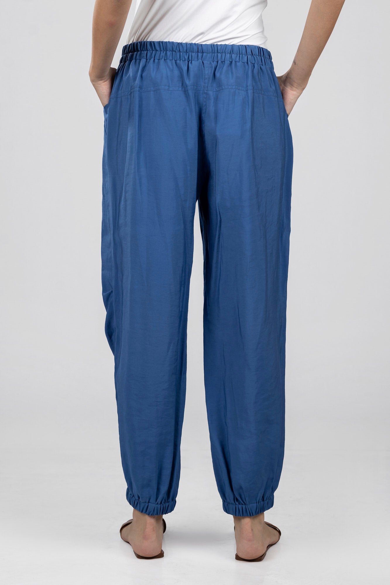 Blue Modal Parachute Pants