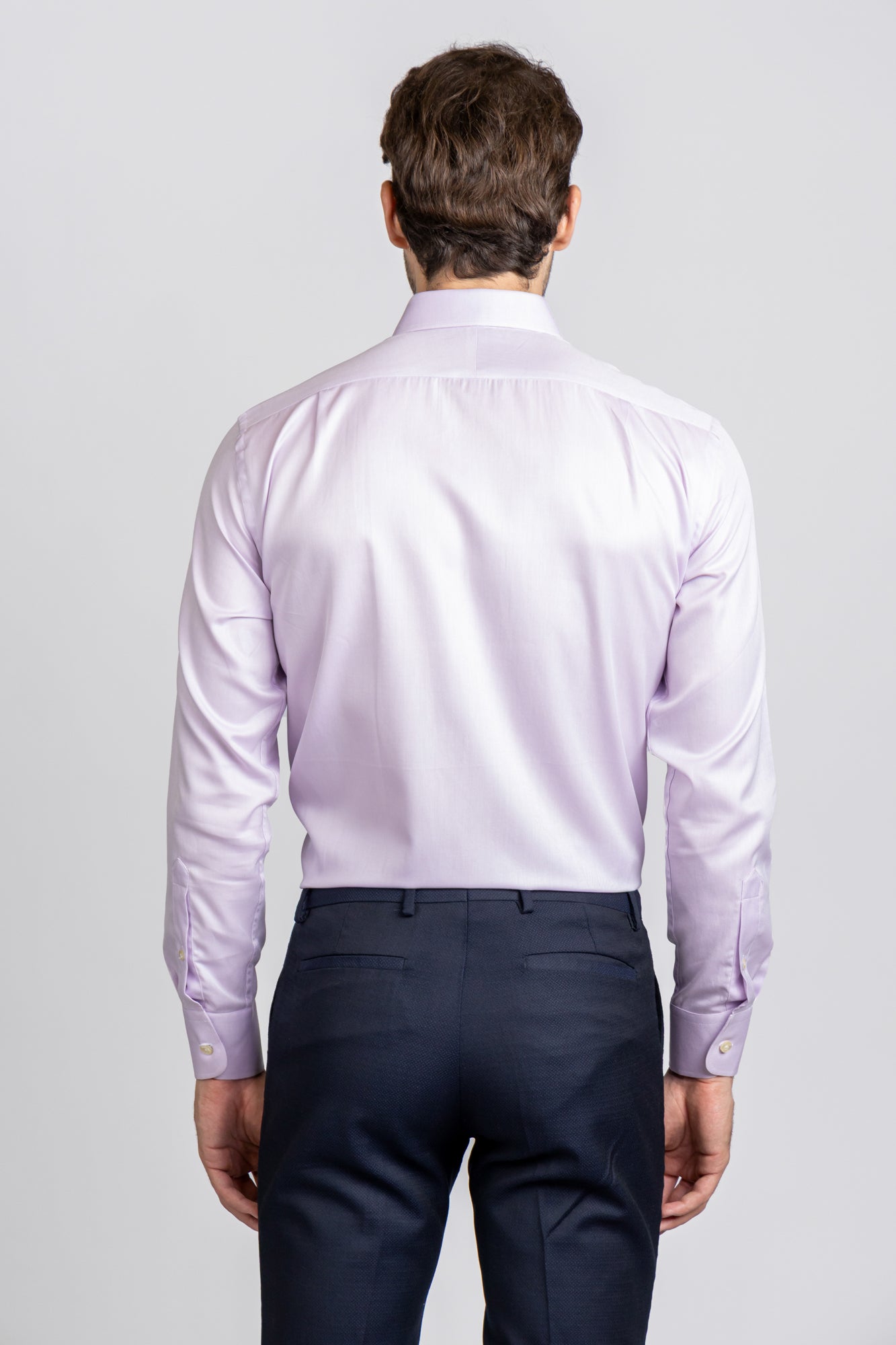 Light Purple Twill Shirt - Regular Fit