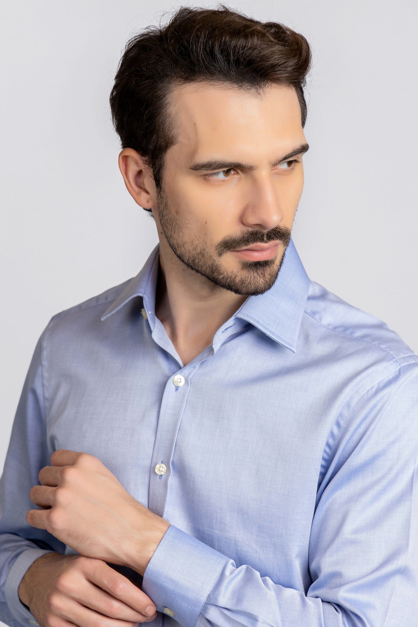 Blue Twill Shirt - Slim Fit