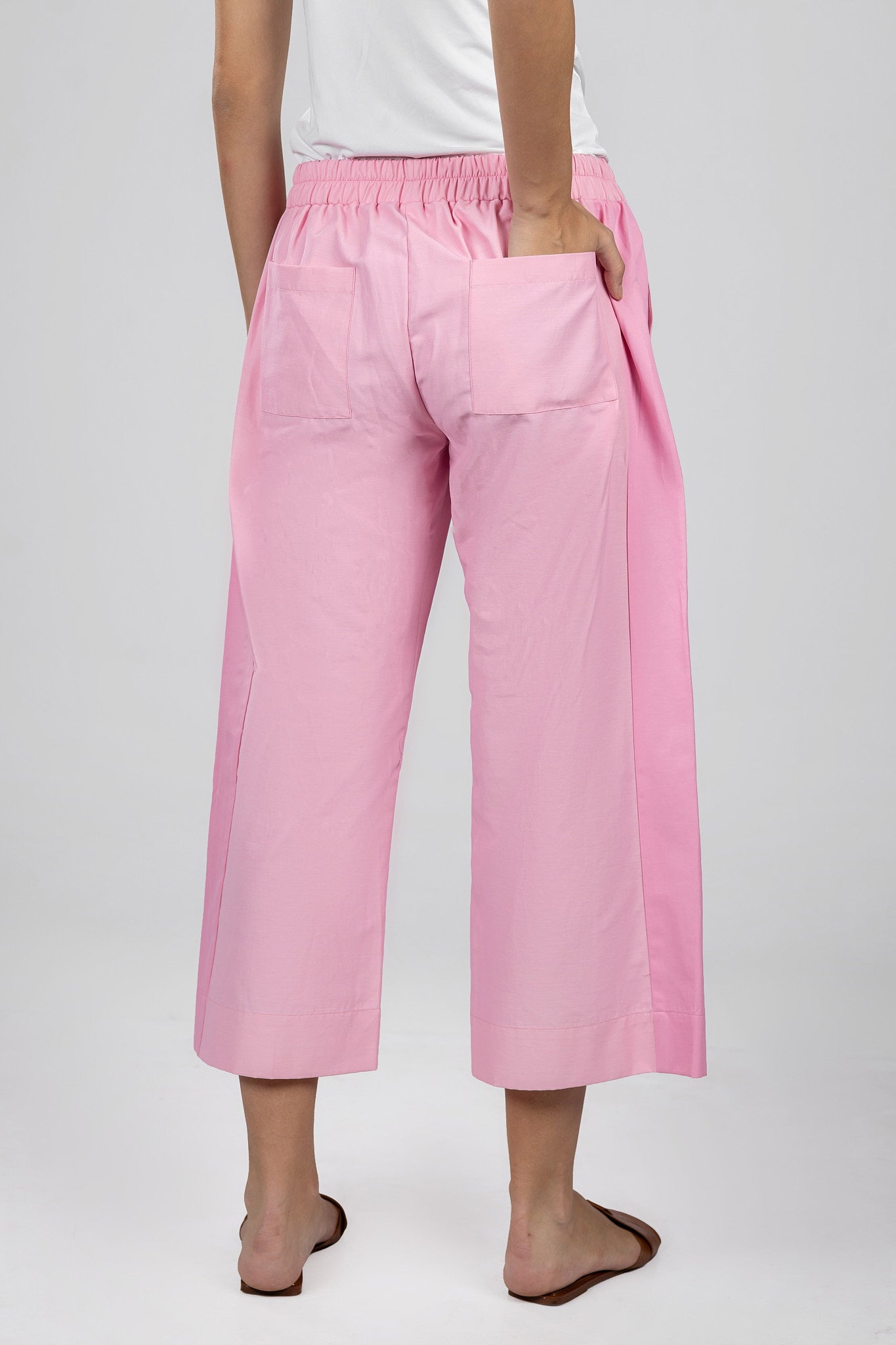 Pink Relaxed Drawstring Pants