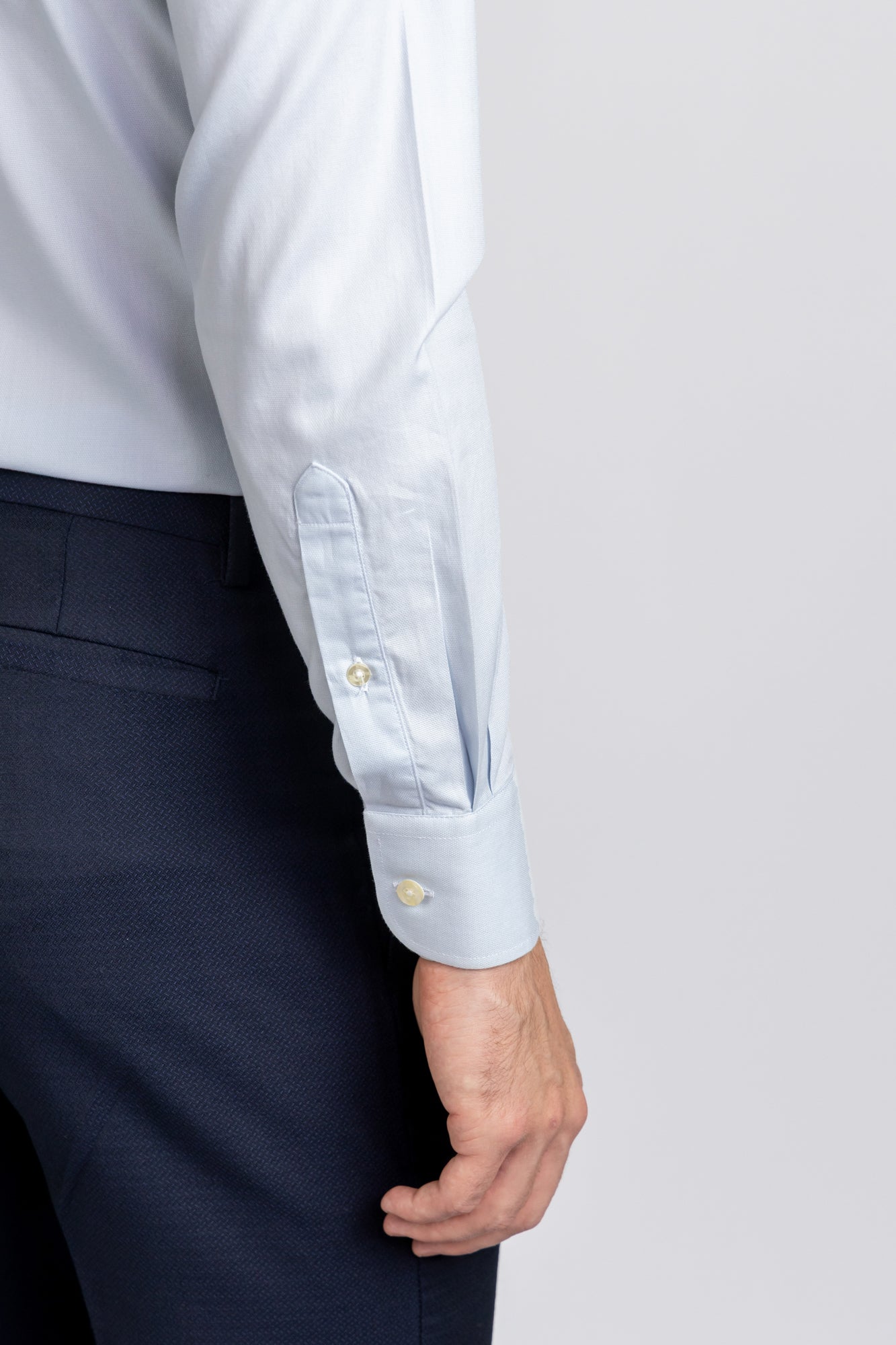 Light Blue Dobby Shirt - Regular Fit