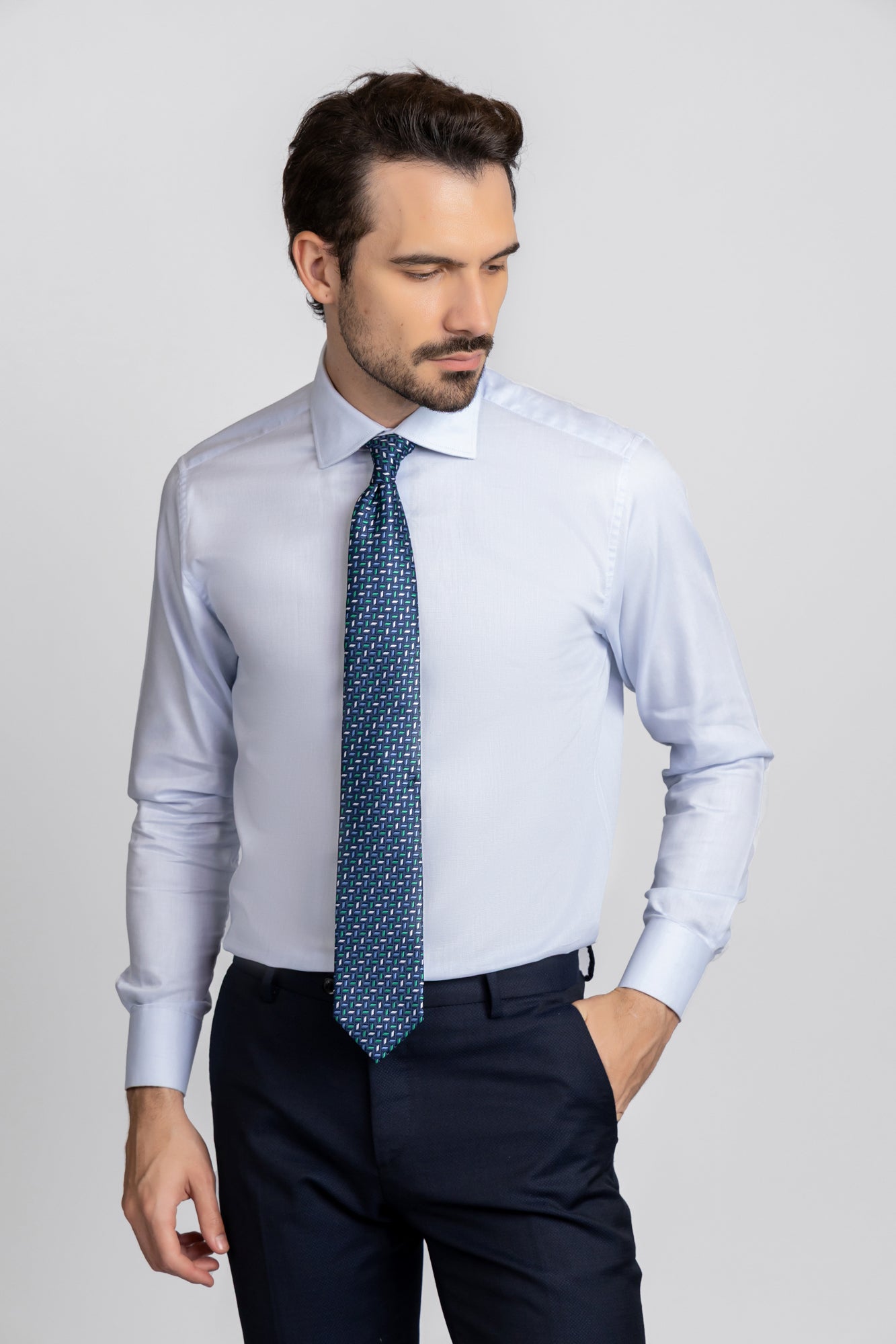 Light Blue Filafil Shirt - Regular Fit