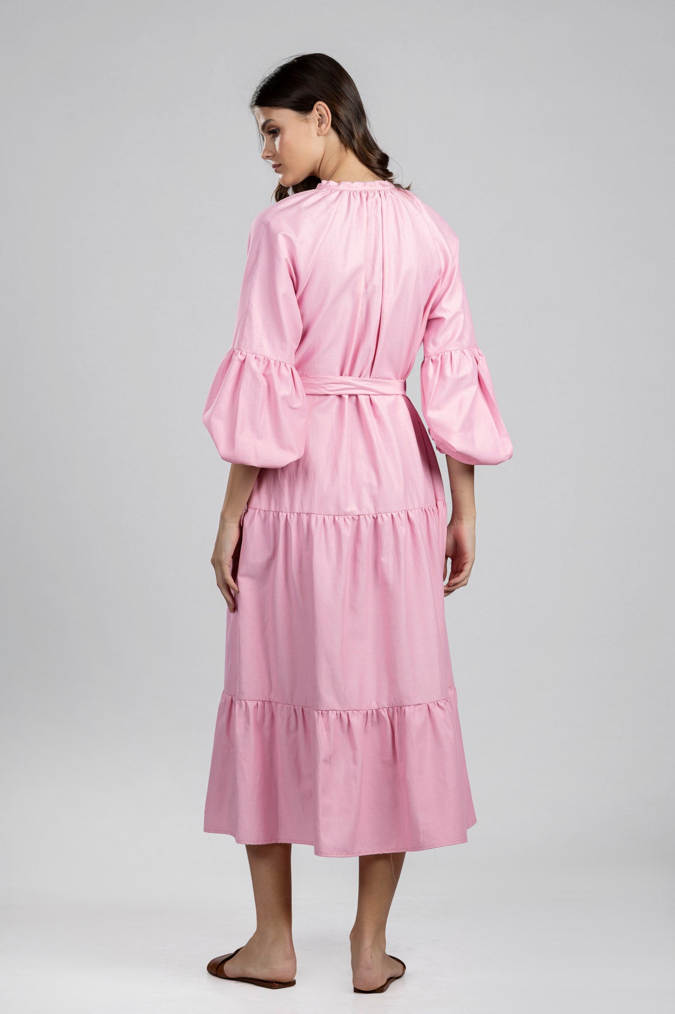 Pink Paneled Dress