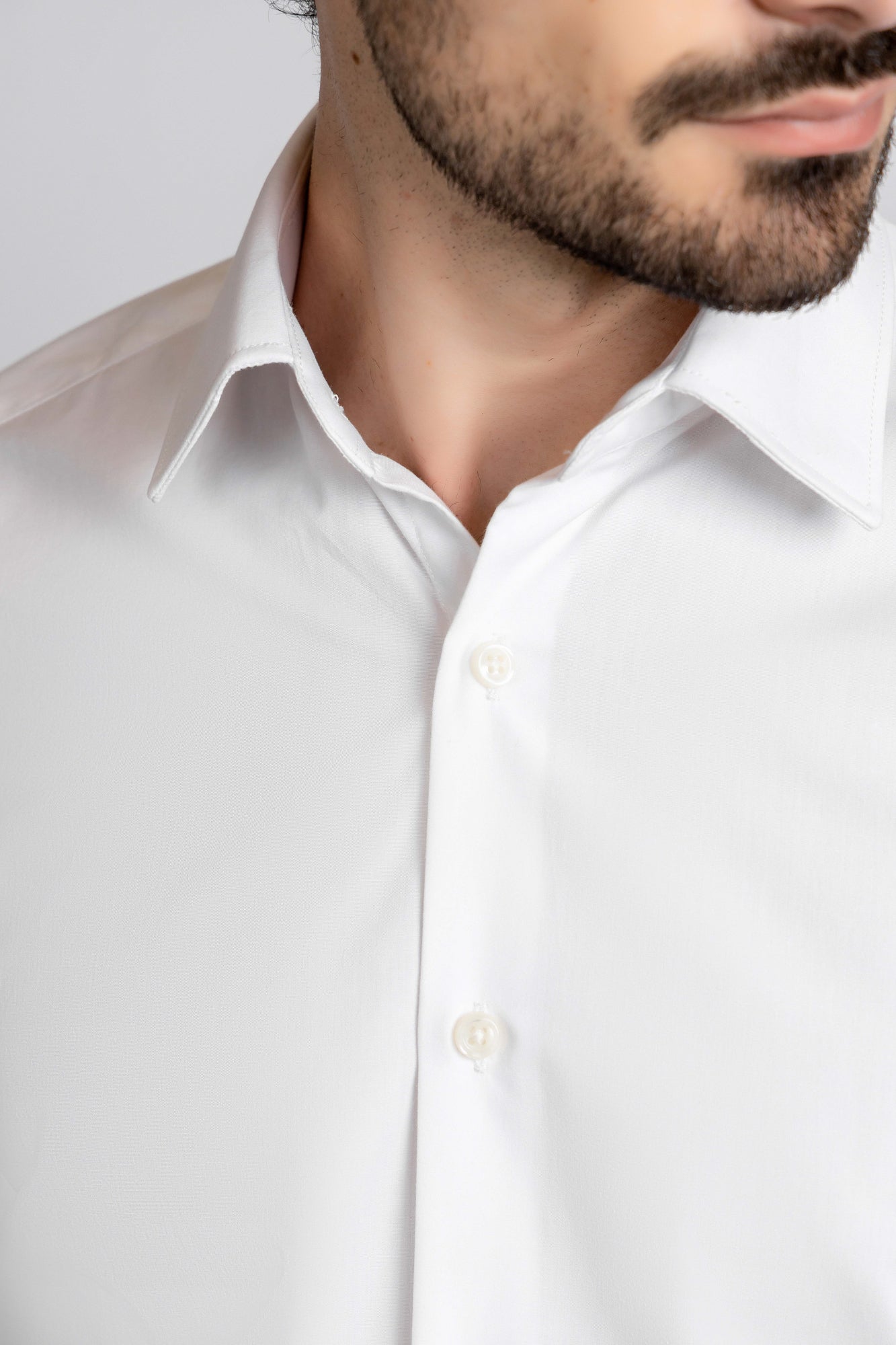 White Poplin Shirt - Slim Fit