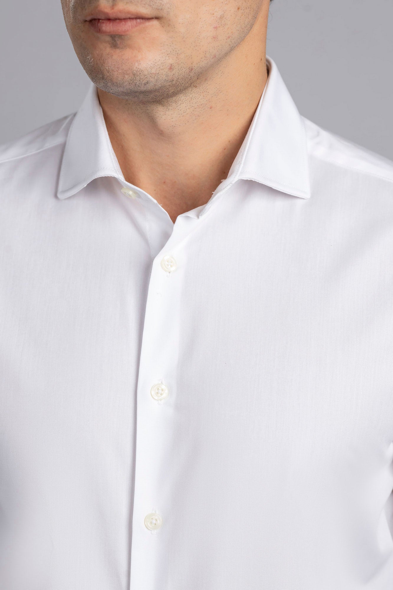 White Poplin Shirt - Regular Fit