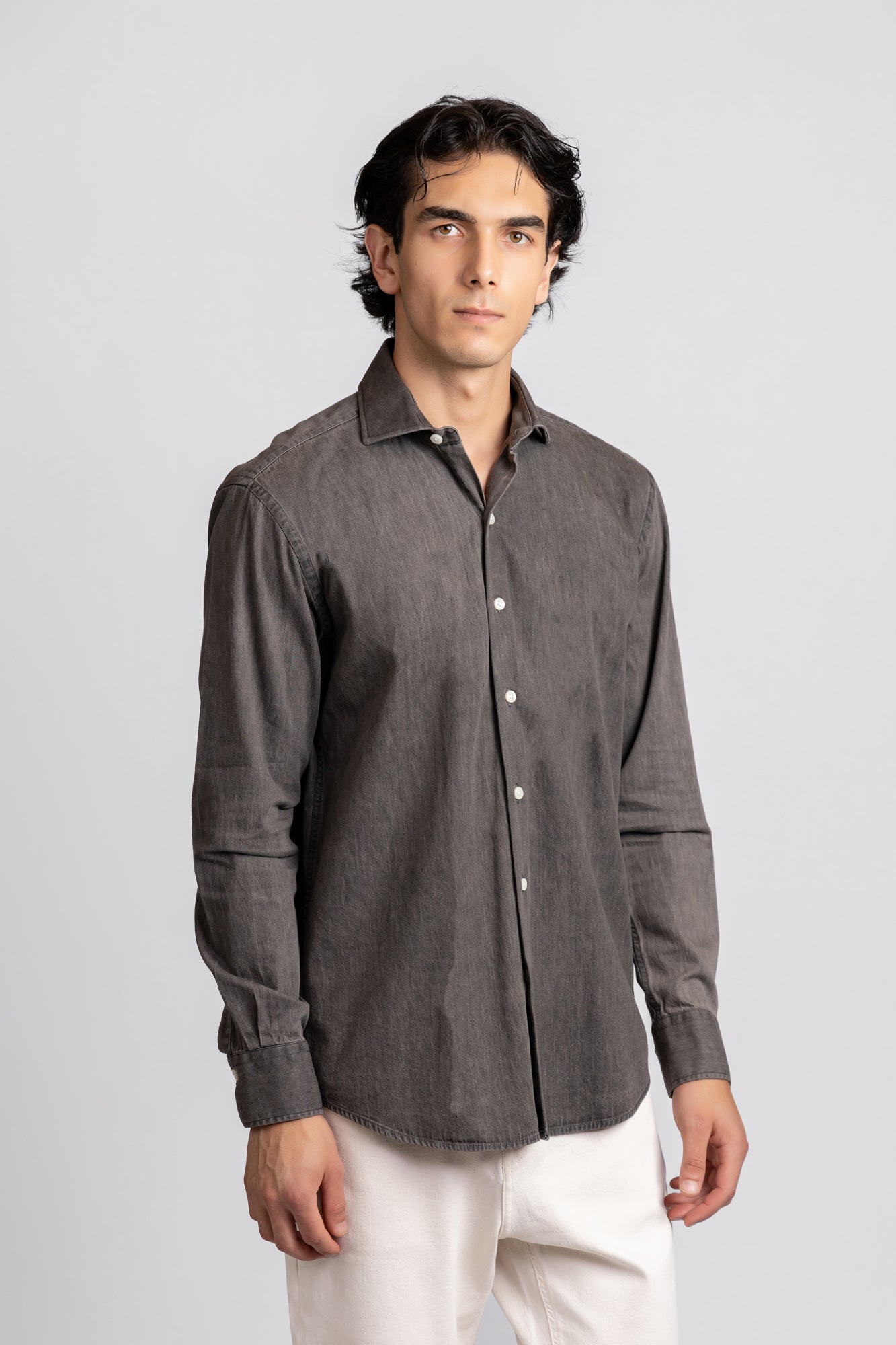 Cutaway Denim Shirt