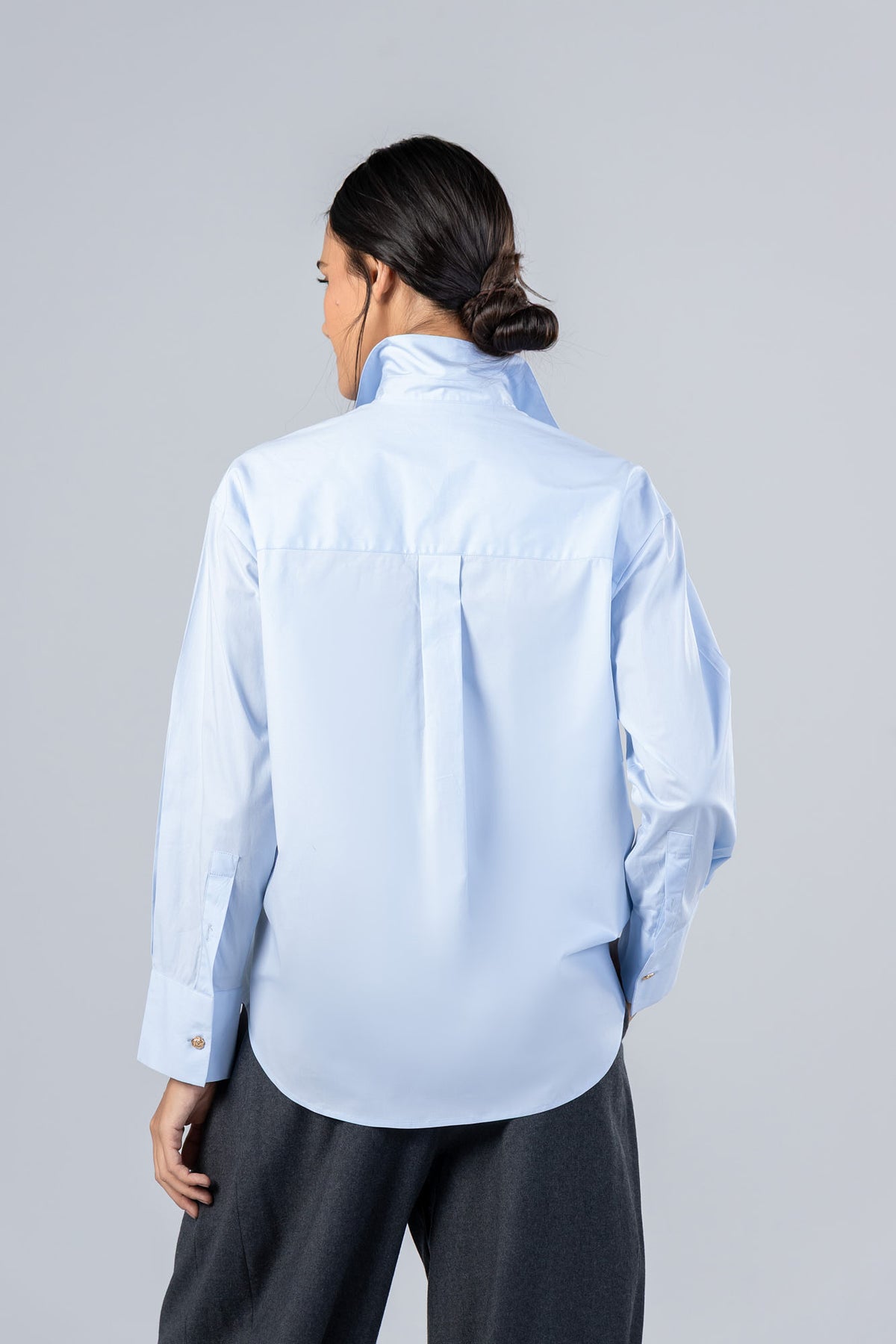Poplin Hidden Placket Shirt