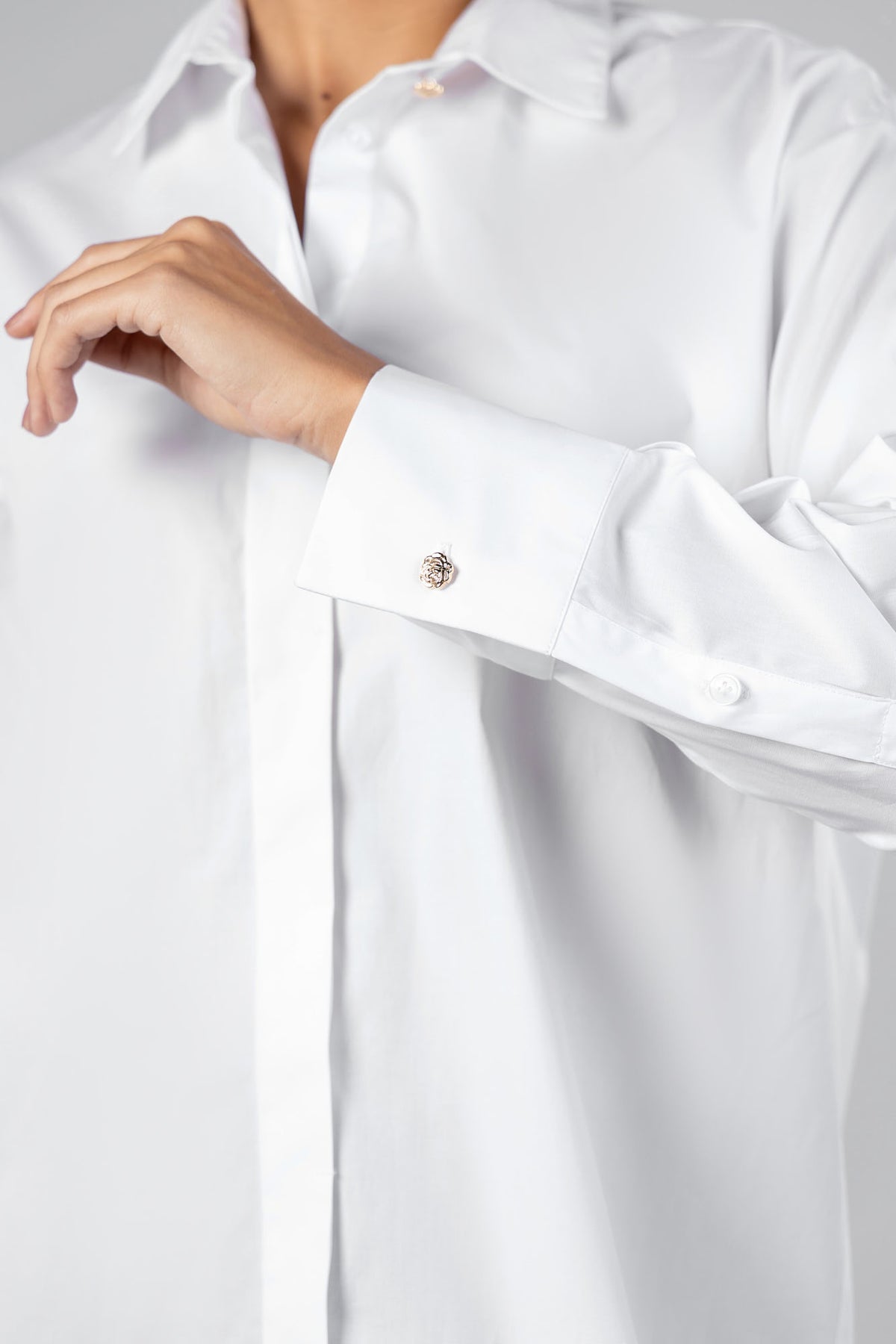 Poplin Hidden Placket Shirt