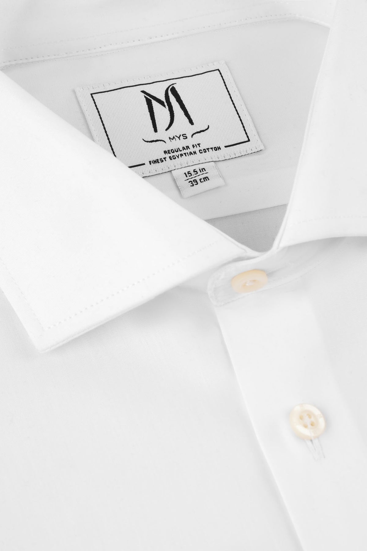 White Poplin Double Cuff Shirt - Regular Fit