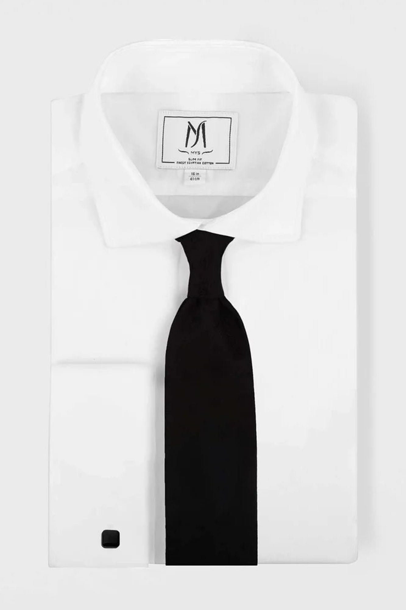 Poplin Double Cuff Shirt - Slim Fit