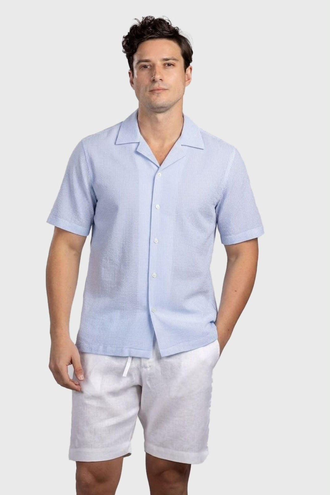 Linen Look Revere Shirt
