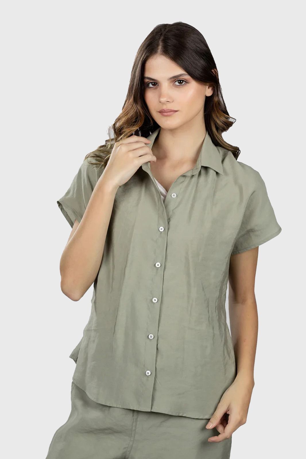 Light Khaki Modal Sleeveless Shirt