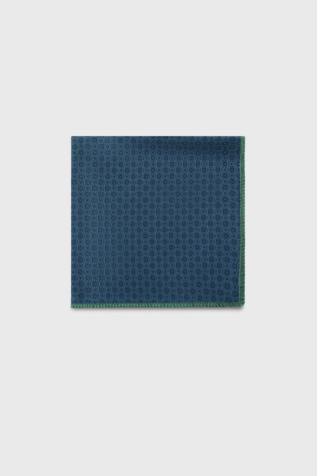 Green Geometric Tie Set
