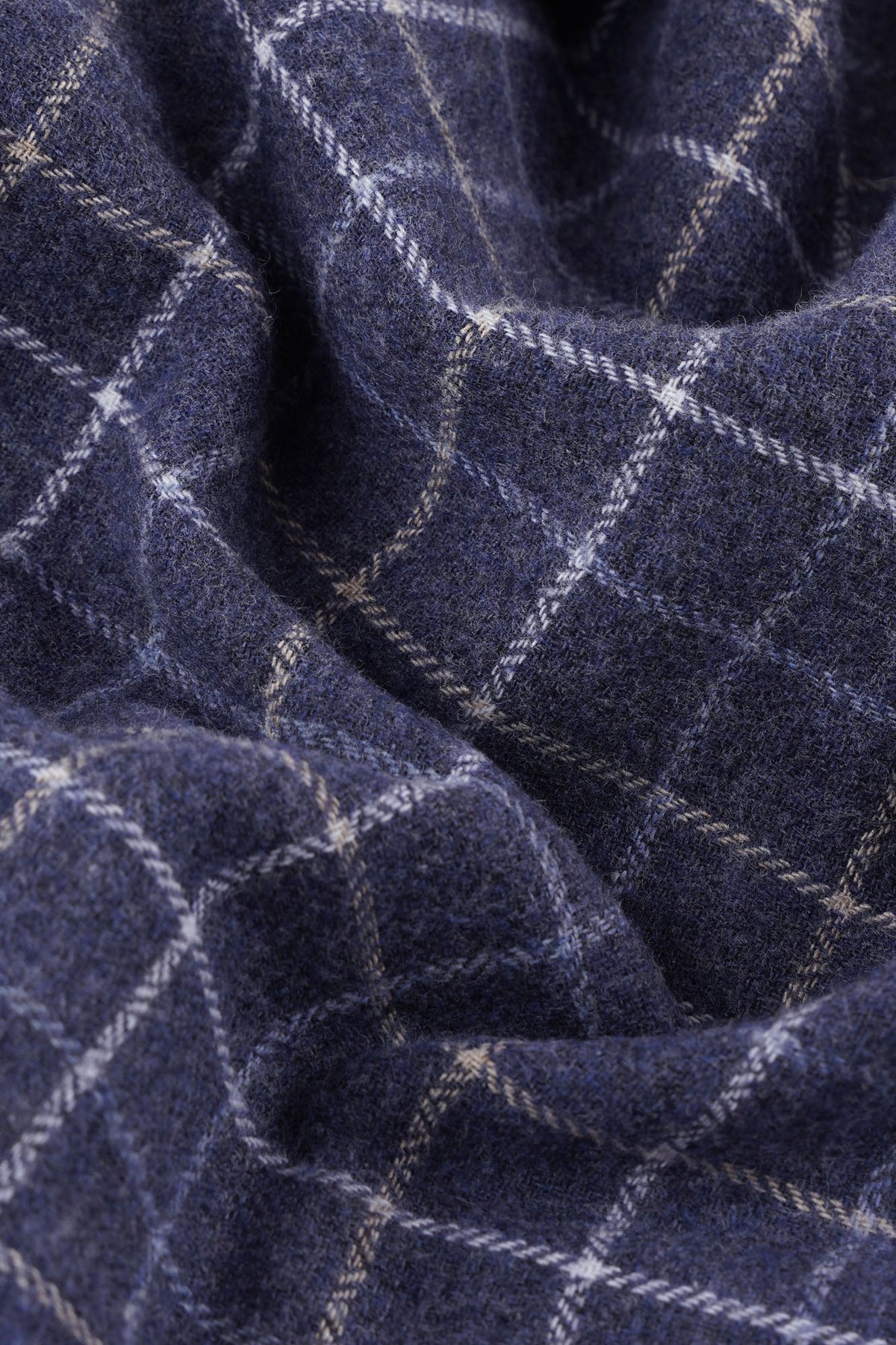 Brushed Checkered Button-Down Flannel Shirt