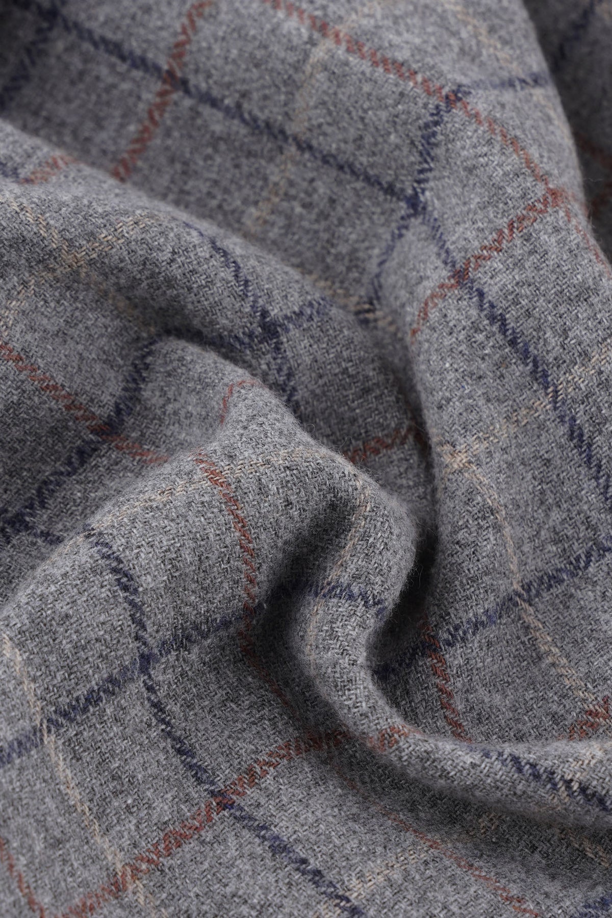 Brushed Checkered Button-Down Flannel Shirt